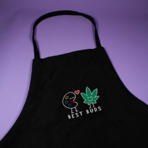 Paint Pals: Cannabis and Palette Embroidered Apron