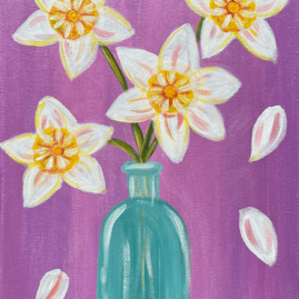 Daffodils Painting Class with The Paint Sesh