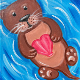 Otterly Adorable Painting Class with The Paint Sesh