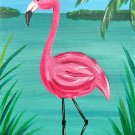 Flamingo Marsh Painting Party with The Paint Sesh