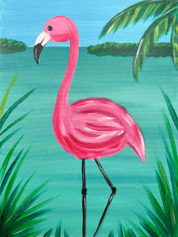 Flamingo Marsh Painting Party with The Paint Sesh