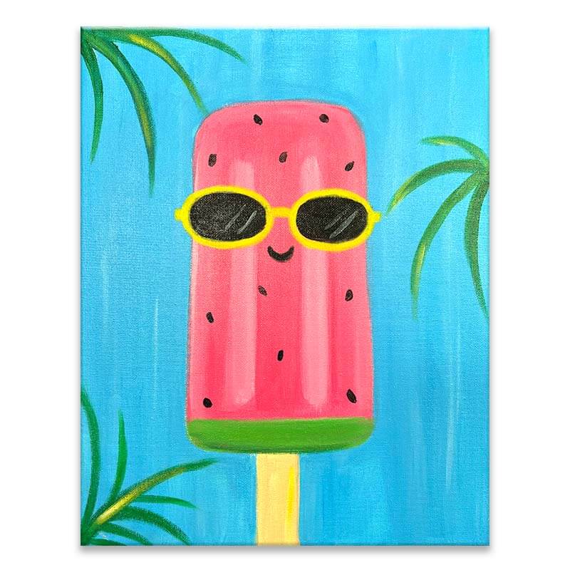 Cool Popsicle Painting Event with The Paint Sesh