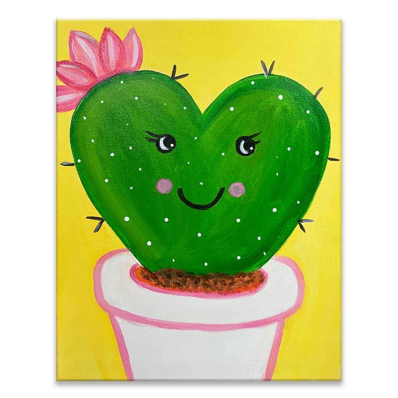 Prickly Love Painting Class with The Paint Sesh