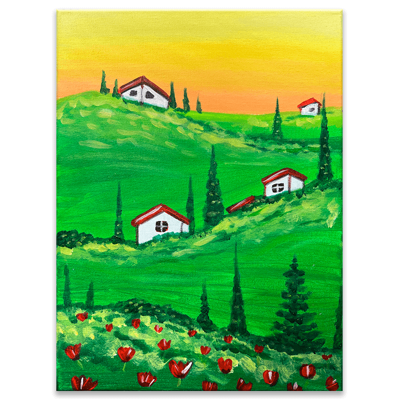 Tuscan Hills Painting Event with The Paint Sesh