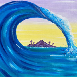 The Big Wave Painting Party with The Paint Sesh