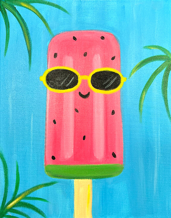 Cool Popsicle Painting Party with The Paint Sesh