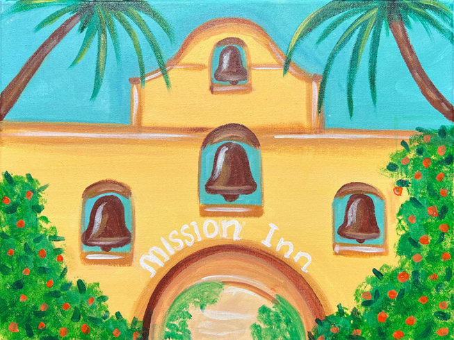Mission Inn Painting Party with The Paint Sesh