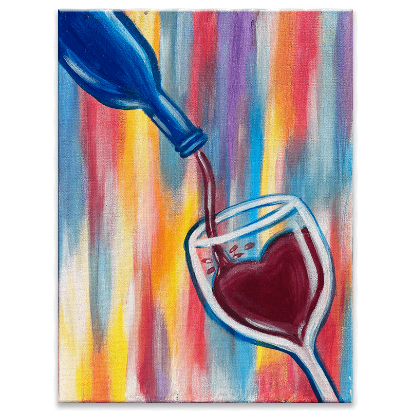 Wine Time Painting Class with The Paint Sesh