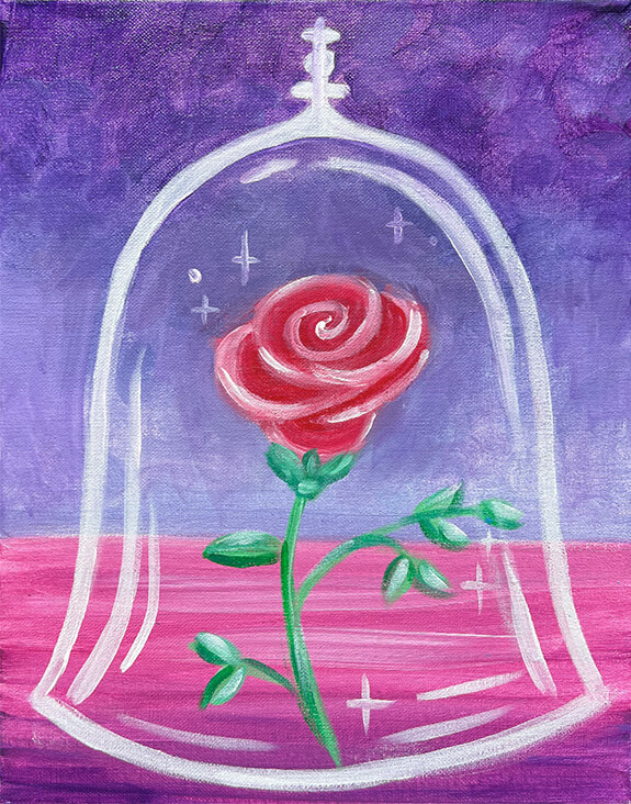 Enchanted Rose Kids Painting Party