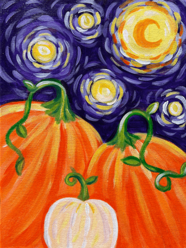 Pumpkin Night Painting Party with The Paint Sesh