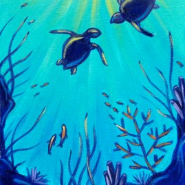 Under the Sea Turtles Painting Party with The Paint Sesh