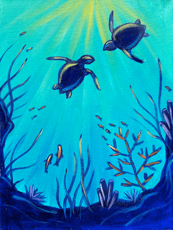 Under the Sea Turtles Painting Party with The Paint Sesh