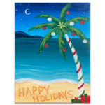 Beachy Holiday Painting Class with The Paint Sesh