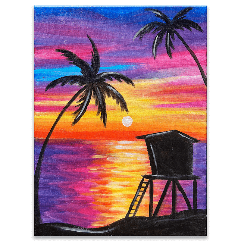 Paradise Beach Painting Event with The Paint Sesh