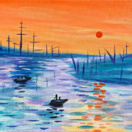Monet Sunset Painting Party with The Paint Ses