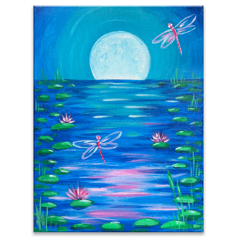Twilight Pond Painting Event with The Paint Sesh