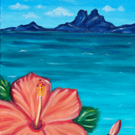 Hibiscus Island Painting Party with The Paint Sesh