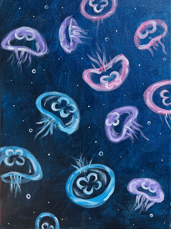 Moon Jellyfish Painting Party with The Paint Sesh