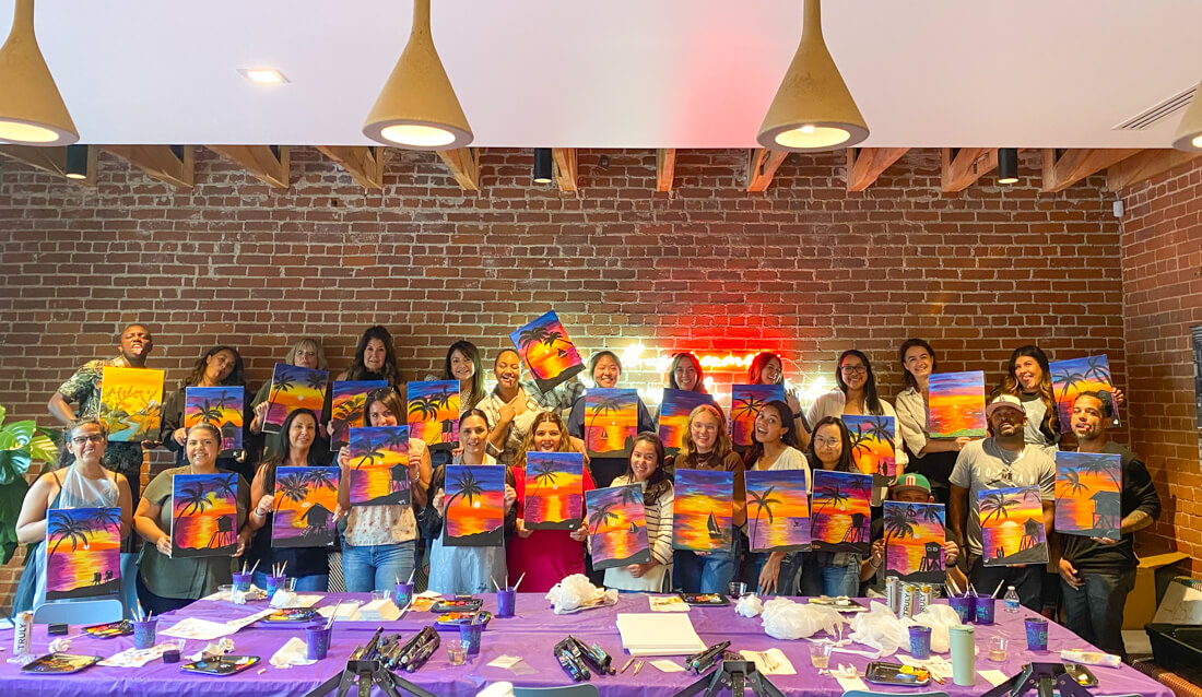 Office Painting Party - The Paint Sesh