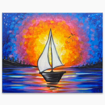 Come Sail Away Painting Event with The Paint Sesh